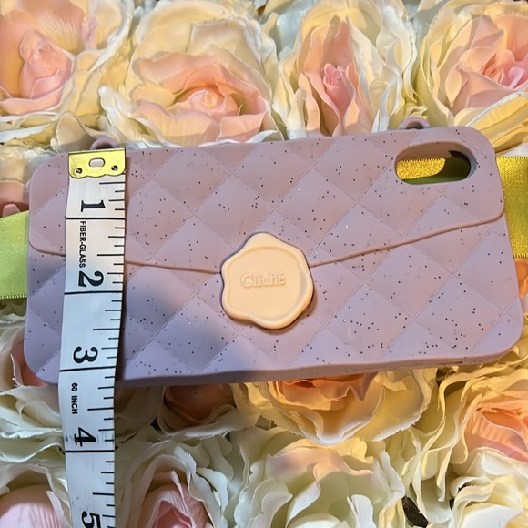 NWT IPHONE 6 5 XS - MAX SEAL STAMPED CASE (PURPLE) about 3.25” X 6.25”16cm X 8cm - Picture 8 of 10